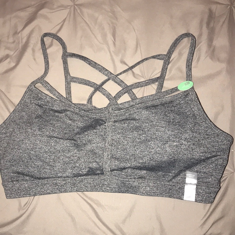 Gray Sports Bra NWT